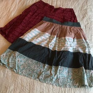 Mata Traders A-line skirts Set of 2